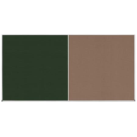 United Visual Products Enclosed Corkboard, 1 Door, 48"x36", 4" Fra UV3416-BLACK-BLSPRU